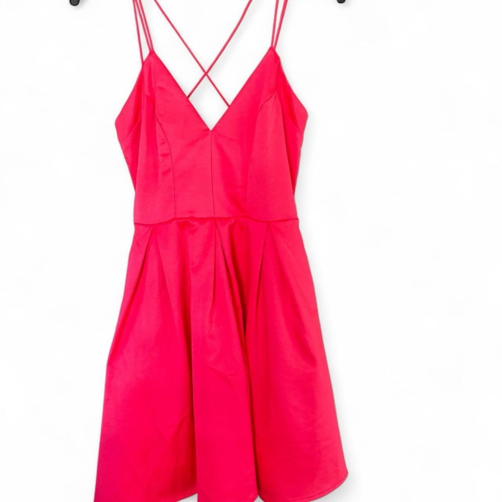 DO+BE Vibrant Pink Strappy Mini Dress
